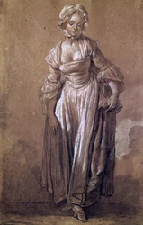 Stehendes junges Mädchen, Studie für 